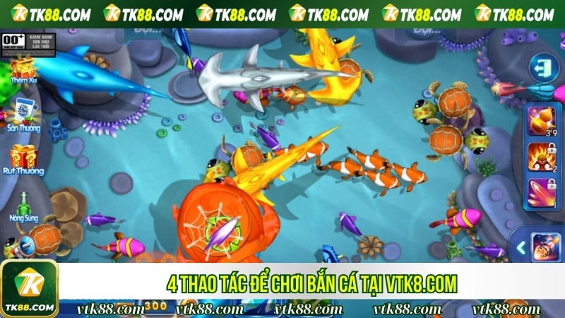 4 thao tác để chơi Bắn Cá tại Tk88bb.net